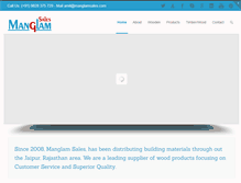 Tablet Screenshot of manglamsales.com